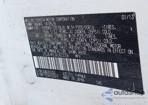 2013 Scion Xb из США, поврежденный, VIN JTLZE4FE3DJ032206